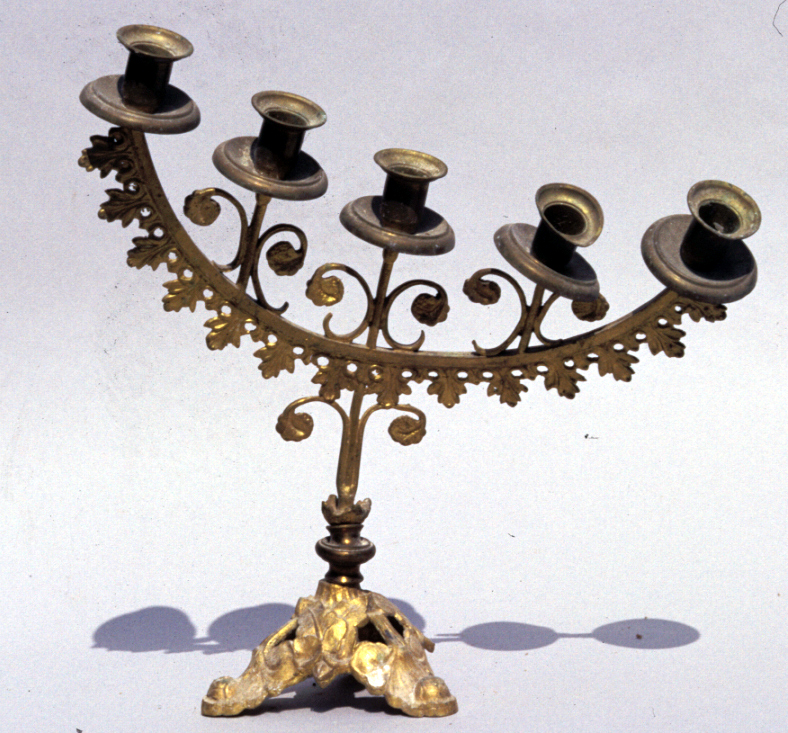 candeliere, coppia - produzione marchigiana (sec. XIX)