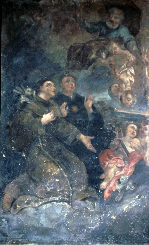 Sant' Antonio da Padova e San Nicola da Tolentino (dipinto) - ambito marchigiano (sec. XVII)