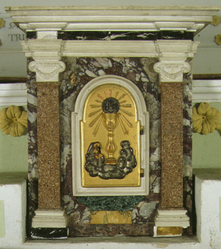 tabernacolo, elemento d'insieme - ambito marchigiano (prima metà sec. XIX)