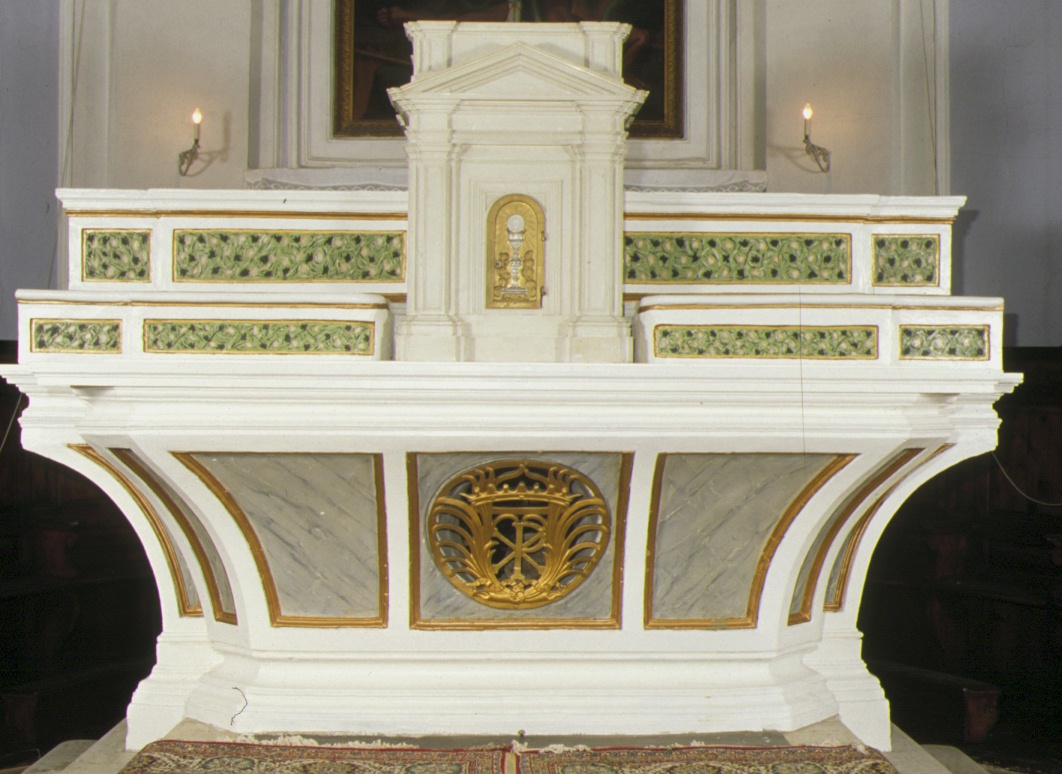 altare maggiore - ambito marchigiano (prima metà sec. XIX)