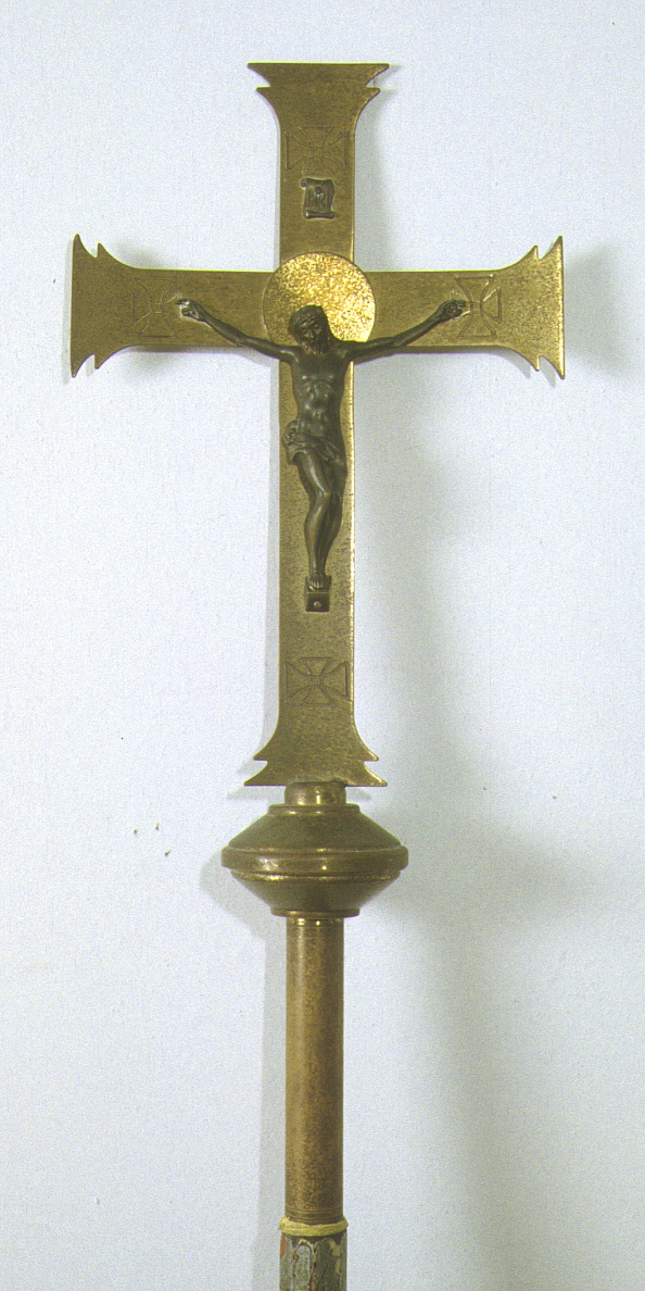 croce processionale - ambito marchigiano (prima metà sec. XX)