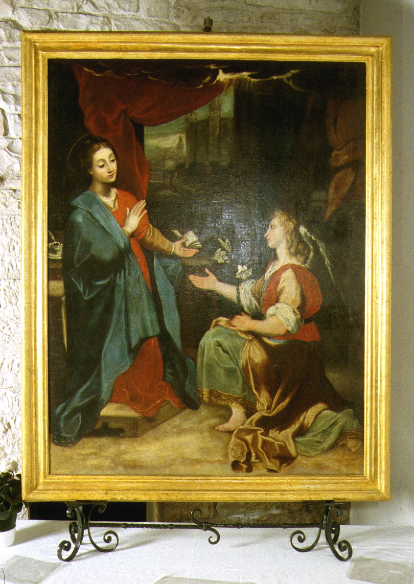 Santa Maria Annunziata, Annunciazione (dipinto, elemento d'insieme) - bottega marchigiana (sec. XVII)
