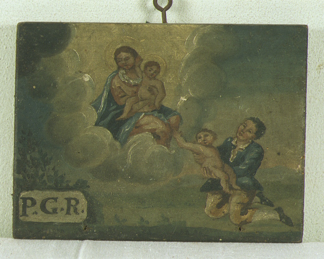 miracolo della Madonna del Pelingo (ex voto) - bottega marchigiana (sec. XIX)