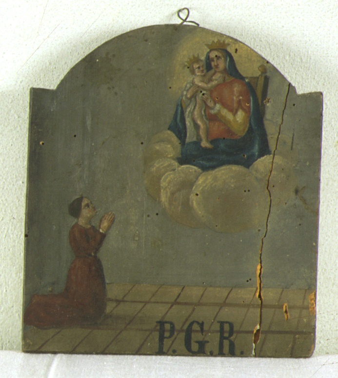 miracolo della Madonna del Pelingo (ex voto) - bottega marchigiana (sec. XIX)