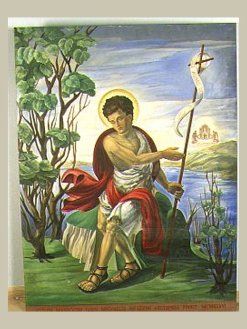 San Giovanni Battista (dipinto) di Maroccini Giuseppe (sec. XX)