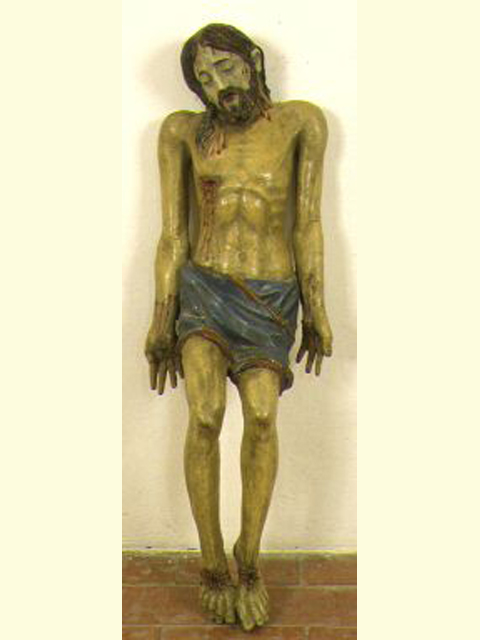 Cristo morto (statua) - ambito marchigiano (sec. XVIII)