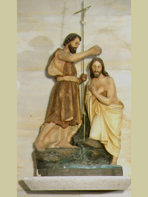 Battesimo di Gesù Cristo (rilievo) - ambito marchigiano (prima metà sec. XX)