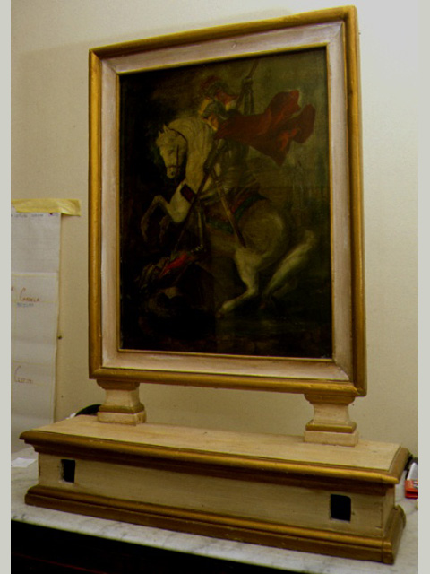 San Giorgio e il drago (dipinto) - ambito marchigiano (sec. XIX)