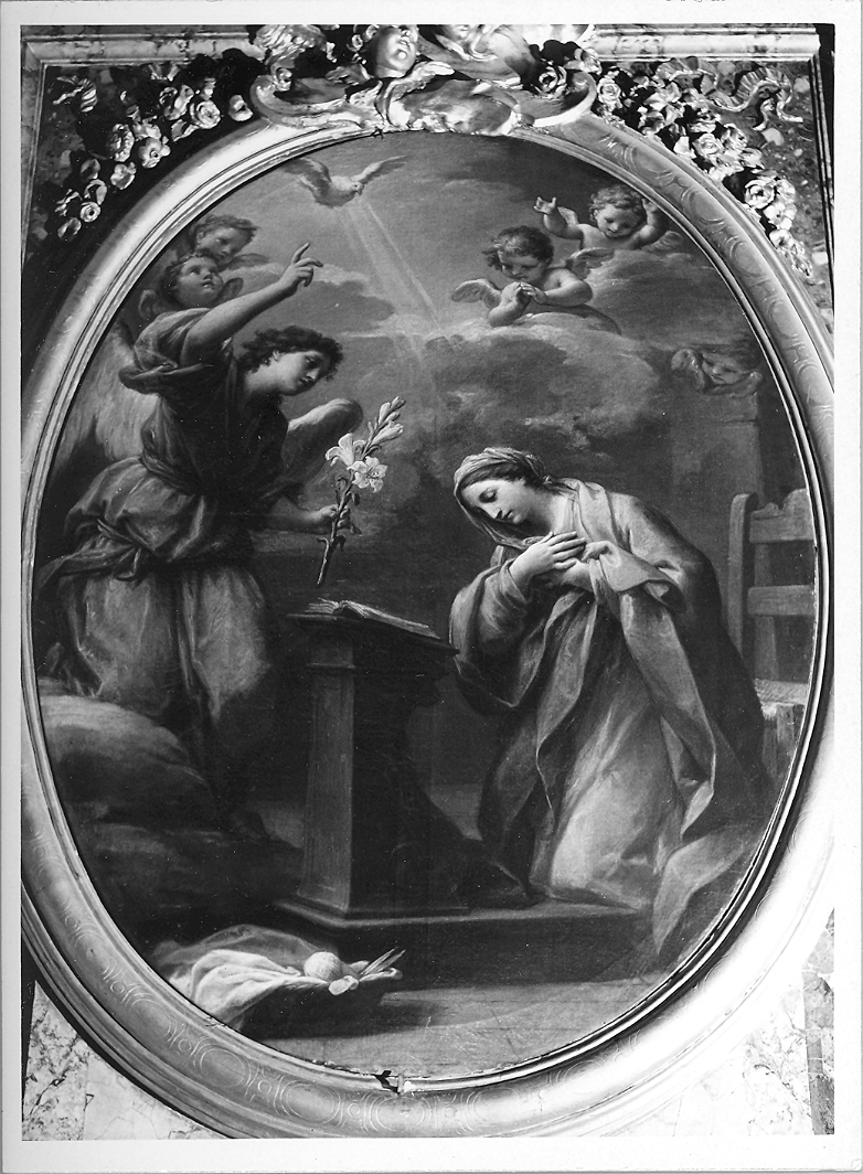 Annunciazione (dipinto) di Mancini Francesco (sec. XVIII)