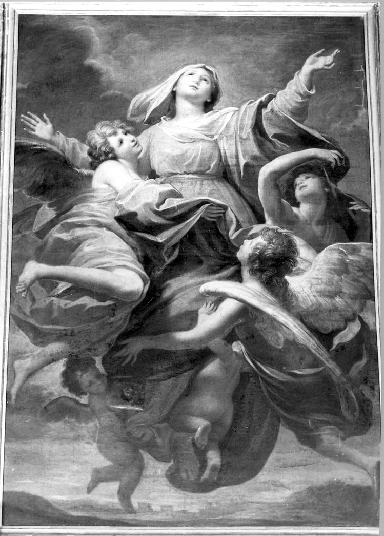 Madonna Assunta (dipinto) di Corvi Domenico (attribuito) (sec. XVIII)