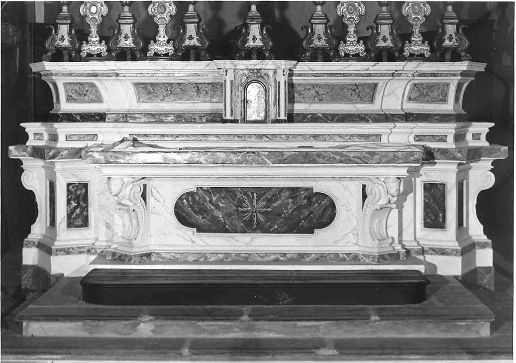 mensa d'altare - bottega marchigiana (sec. XVII)