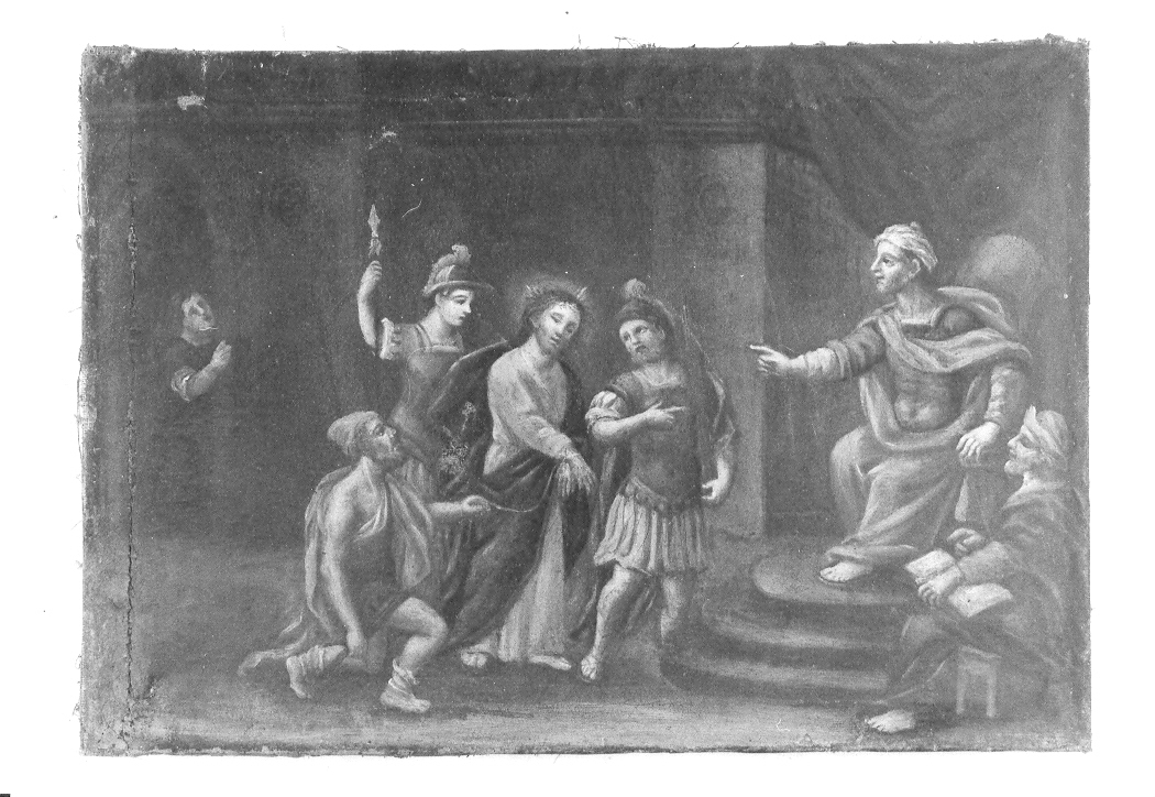 stazione I: Gesù condannato a morte (Via Crucis, elemento d'insieme) - ambito marchigiano (fine/inizio secc. XVII/ XVIII)