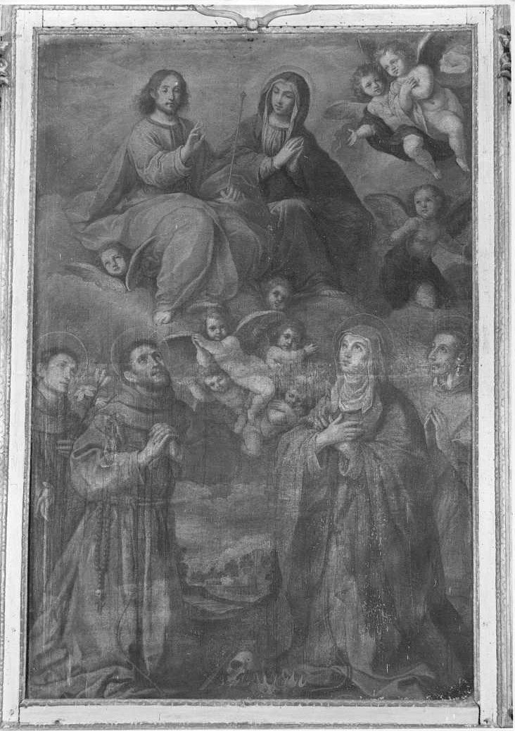 Cristo e la Madonna (dipinto) - ambito marchigiano (sec. XVII)