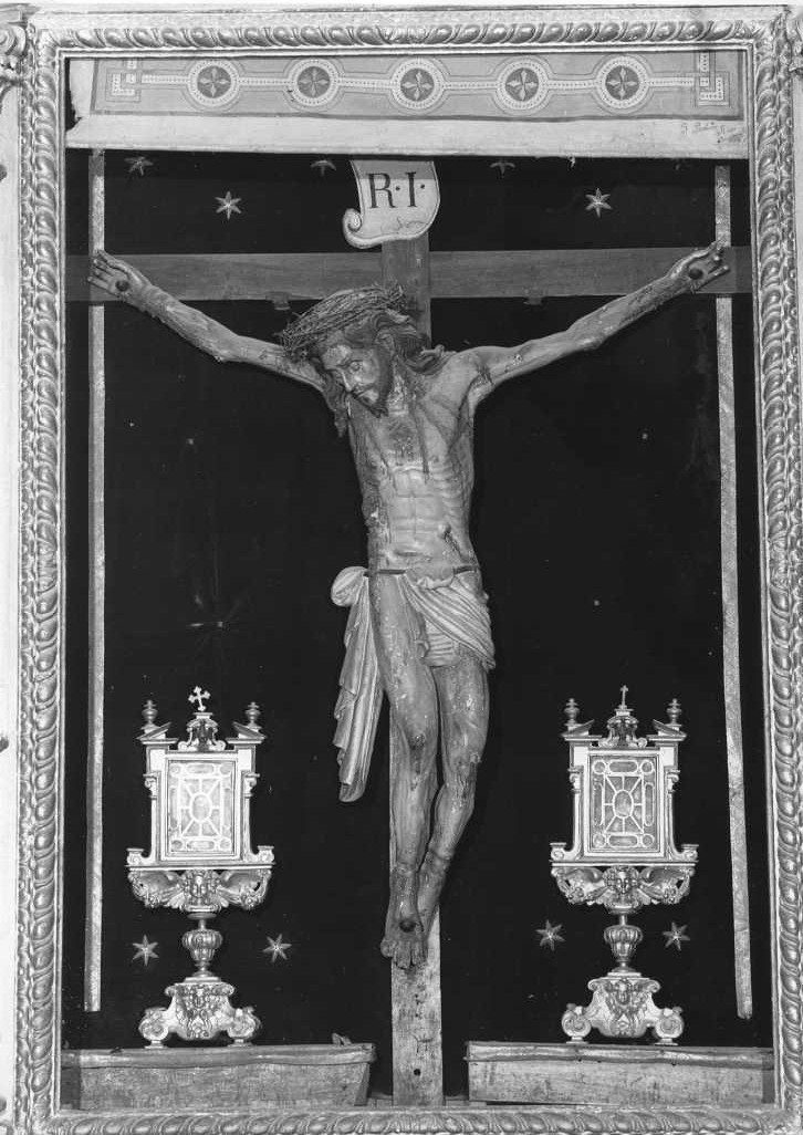 Cristo crocifisso (croce d'altare) - bottega siciliana (sec. XVII)