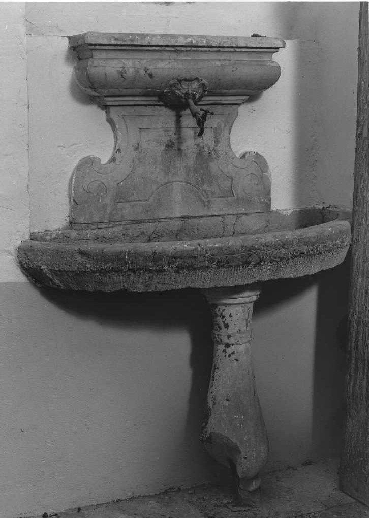 lavabo - a parete - bottega marchigiana (sec. XVIII)