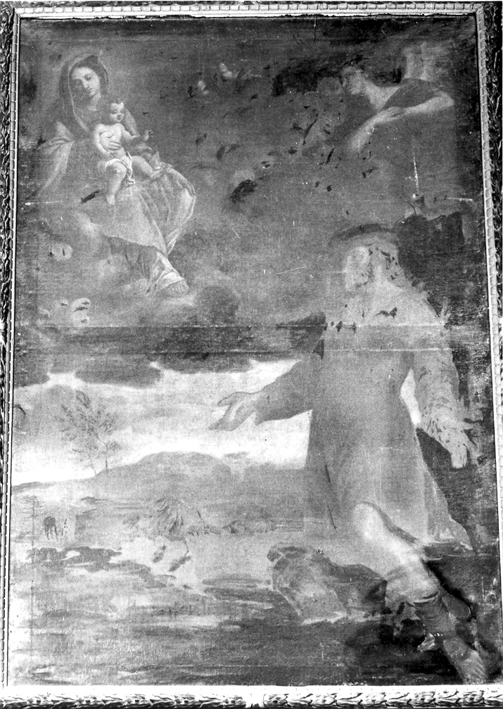 Madonna con Bambino e Sant'Isidoro (dipinto) - ambito marchigiano (fine sec. XVII)