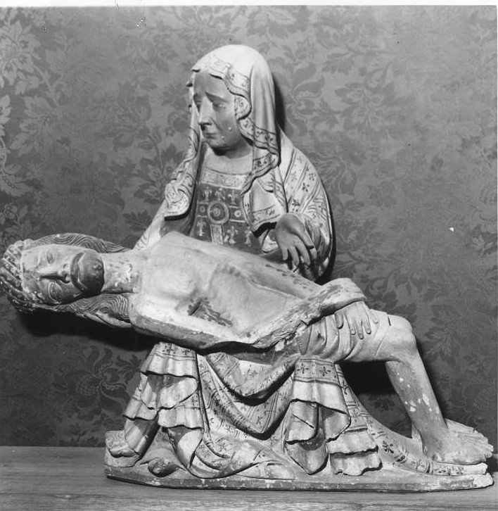 Pietà (gruppo scultoreo) - bottega Italia settentrionale (sec. XV)