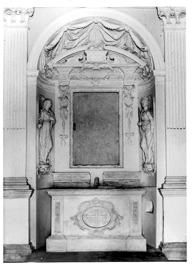 altare, complesso decorativo - bottega marchigiana (prima metà sec. XVII)
