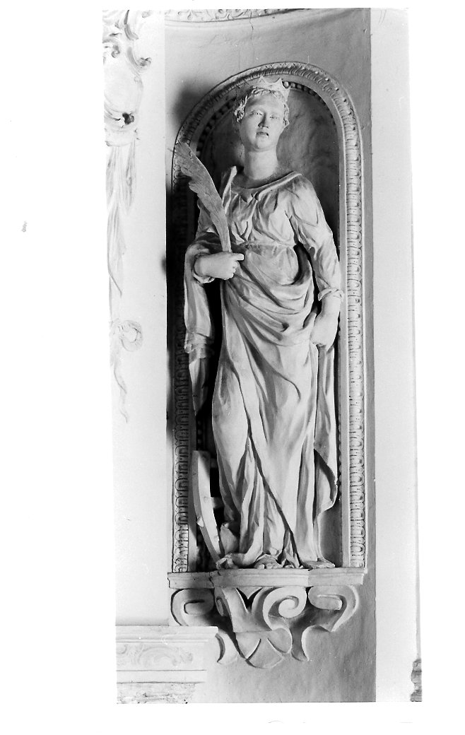 Santa Caterina d'Alessandria (statua, elemento d'insieme) di Brandani Federico (maniera) (prima metà sec. XVII)