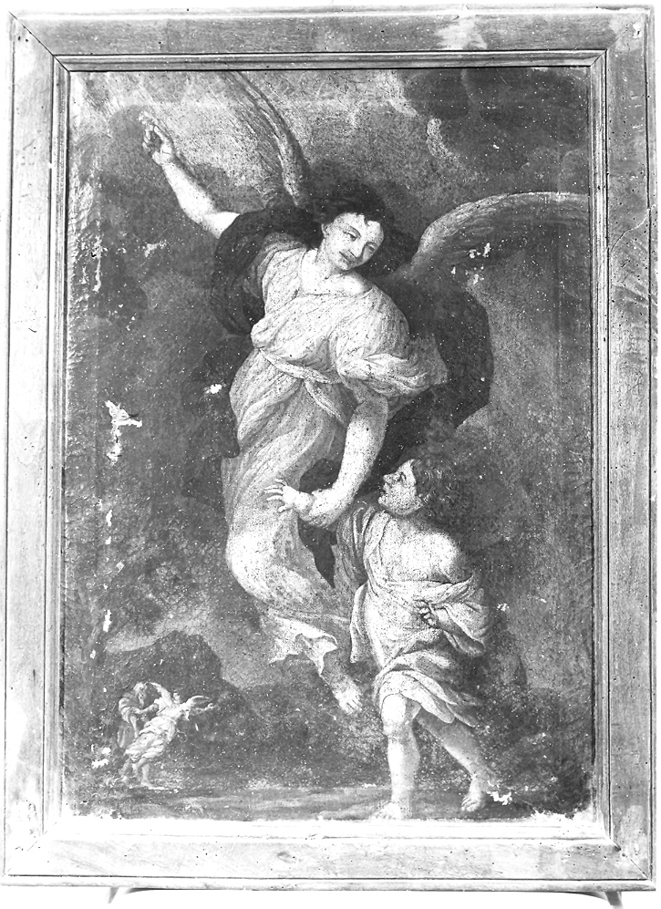 angelo custode (dipinto) - ambito di Fermo (fine/inizio secc. XVII/ XVIII)