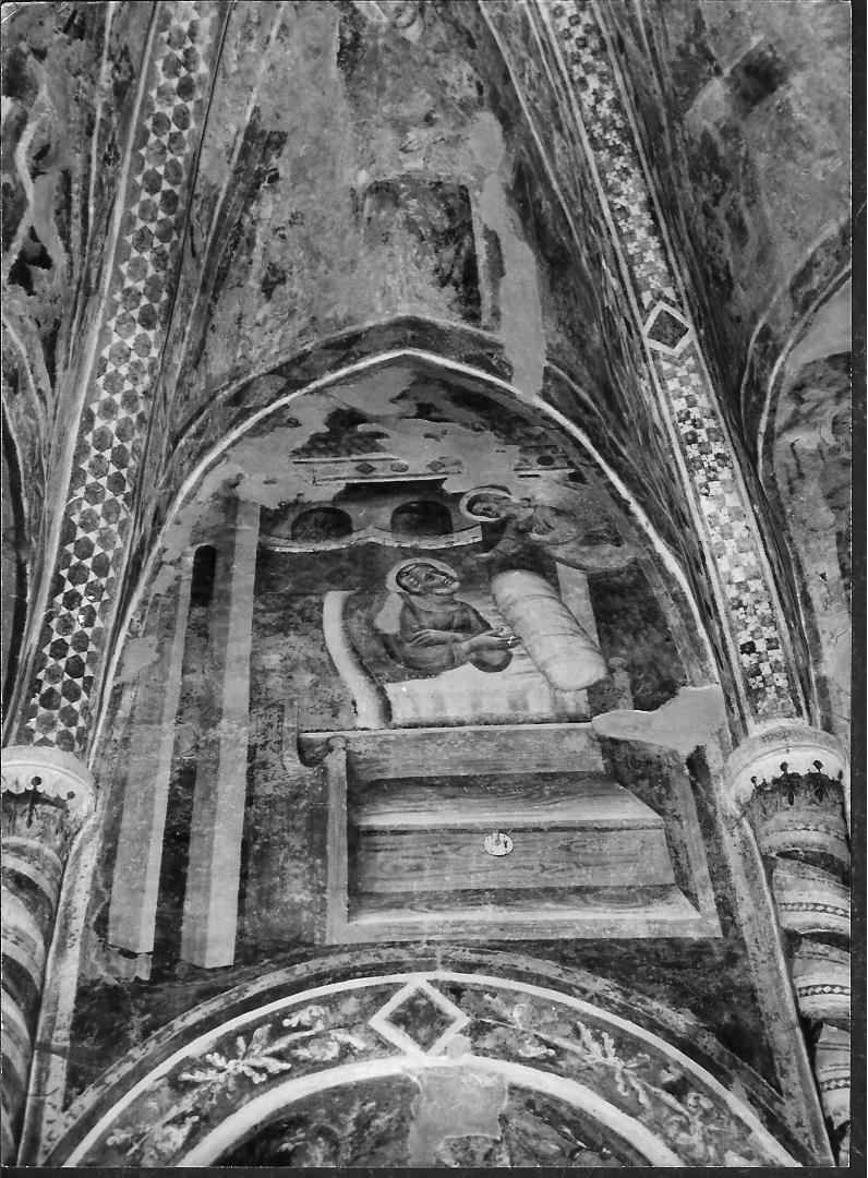 sogno di San Giuseppe (decorazione pittorica, elemento d'insieme) - ambito marchigiano (seconda metà sec. XIV)