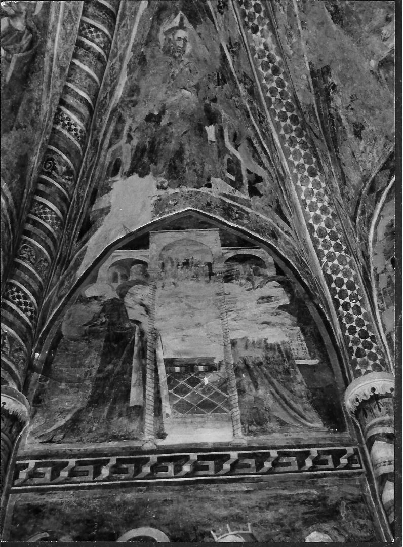 presentazione di Gesù al tempio (decorazione pittorica, elemento d'insieme) - ambito marchigiano (seconda metà sec. XIV)