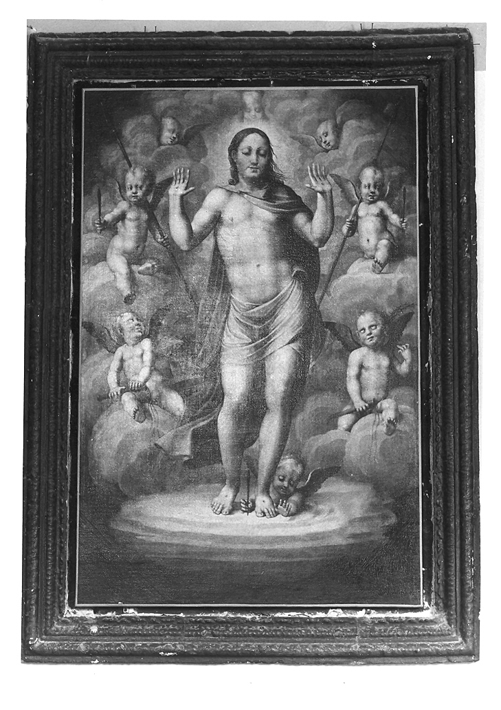 Cristo risorto (dipinto) di Raffaellino del Colle (sec. XVI)