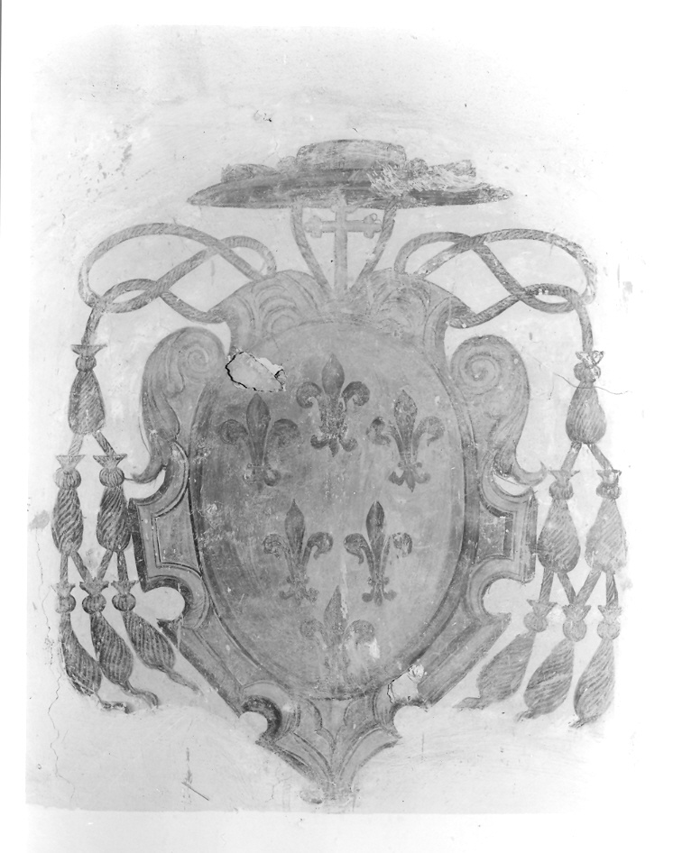 stemma cardinalizio (dipinto) - ambito camerinese (sec. XVI)