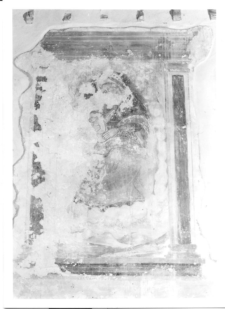 Madonna in trono con Bambino (dipinto) - ambito marchigiano (sec. XVI)