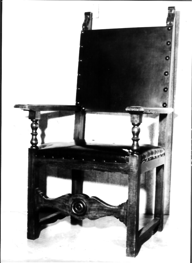 sedia - a braccioli - bottega marchigiana (sec. XIX)