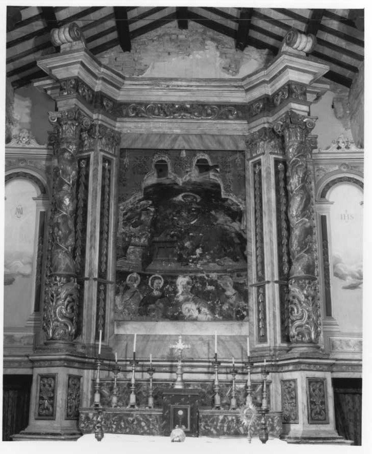 altare maggiore - bottega marchigiana (metà sec. XVII)