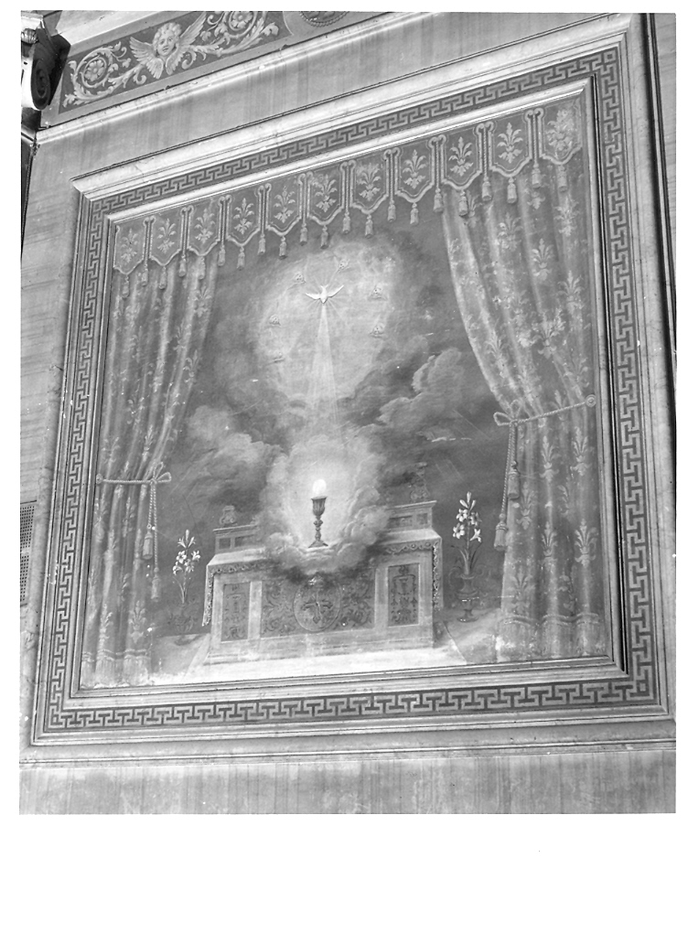 allegoria del mistero dell'Eucaristia (dipinto) - ambito marchigiano (ultimo quarto sec. XIX)