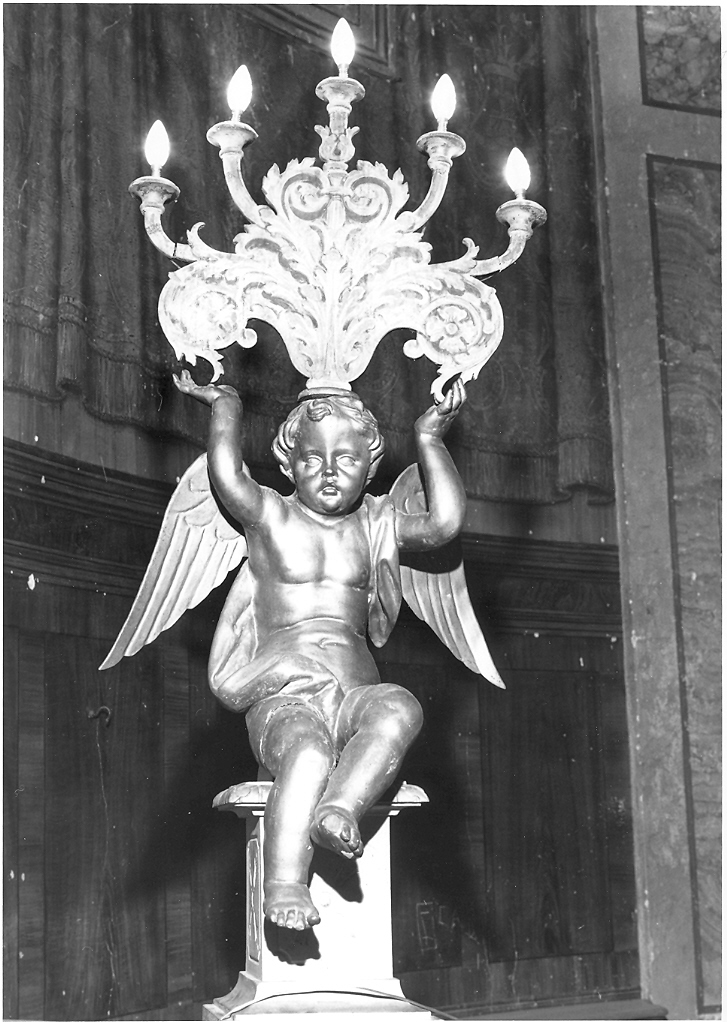angelo (candelabro - a statua, coppia) - bottega marchigiana (seconda metà sec. XVIII)