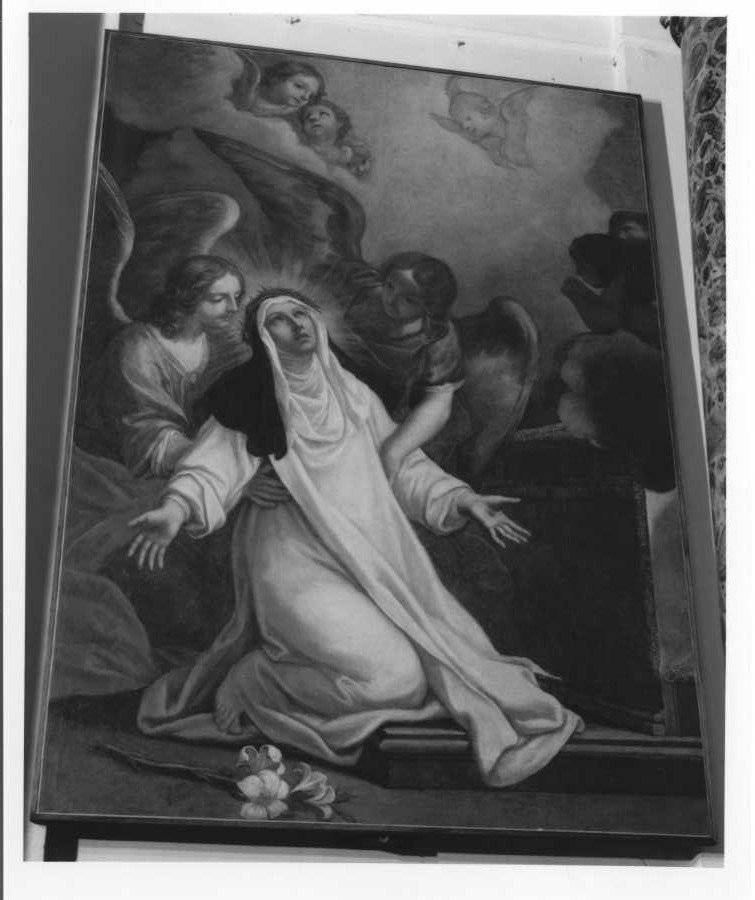 estasi di Santa Caterina da Siena (dipinto) di Marini Pasquale Andrea detto Pasqualino da Recanati (prima metà sec. XVIII)