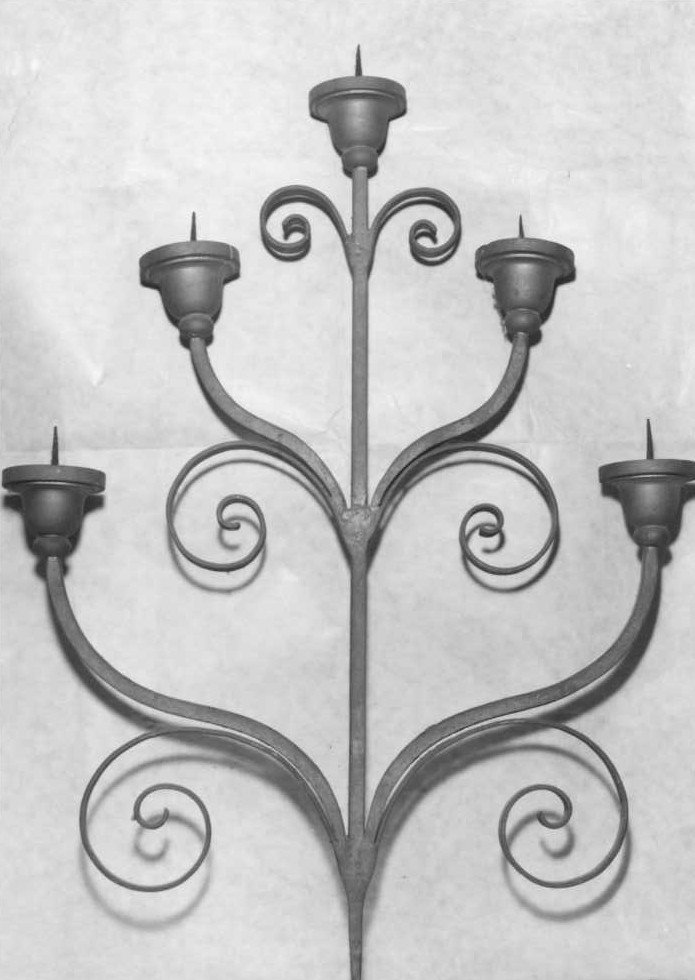 candelabro, serie - bottega italiana (prima metà sec. XX)