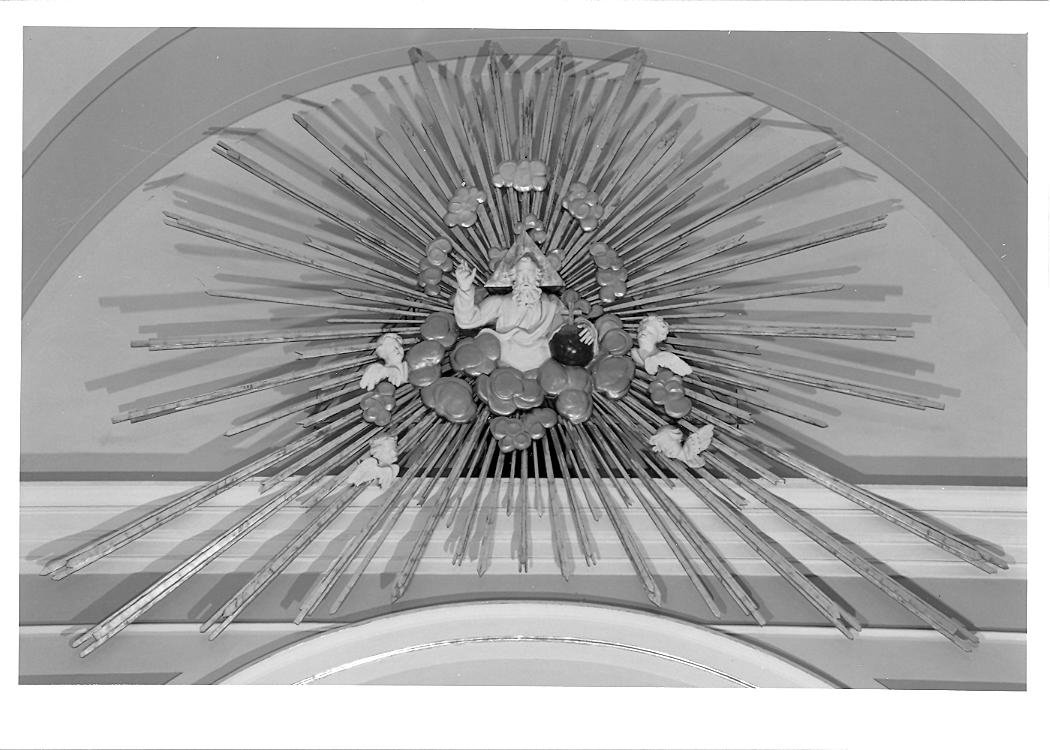 Padre Eterno benedicente (decorazione plastica) - manifattura marchigiana (sec. XIX)