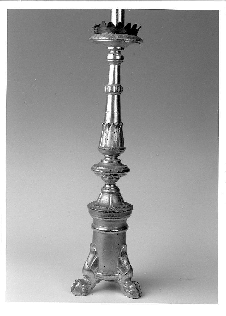 candeliere d'altare - manifattura marchigiana (sec. XIX)