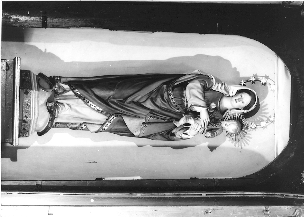 Madonna con Bambino (statua) - manifattura marchigiana (sec. XIX)