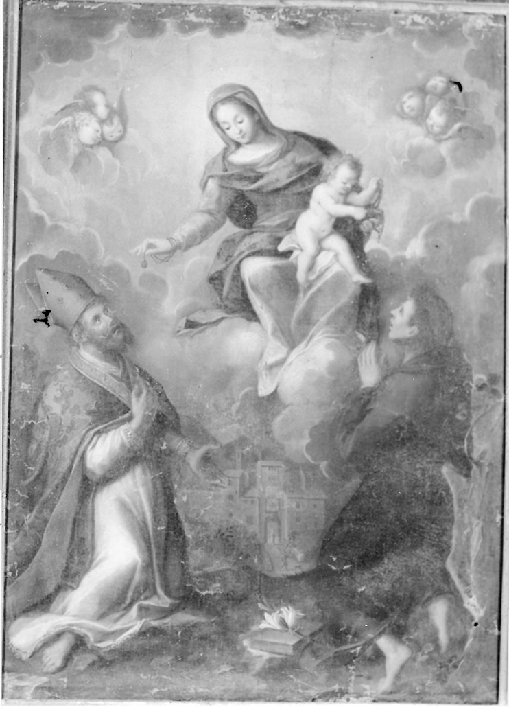 Madonna del Carmelo e Santi (dipinto) - ambito marchigiano (sec. XVIII)