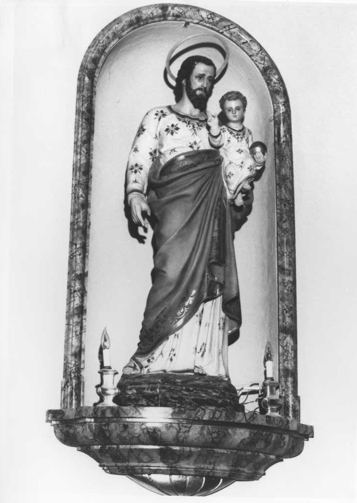 San Giuseppe e Gesù Bambino (statua) - ambito marchigiano (prima metà sec. XX)