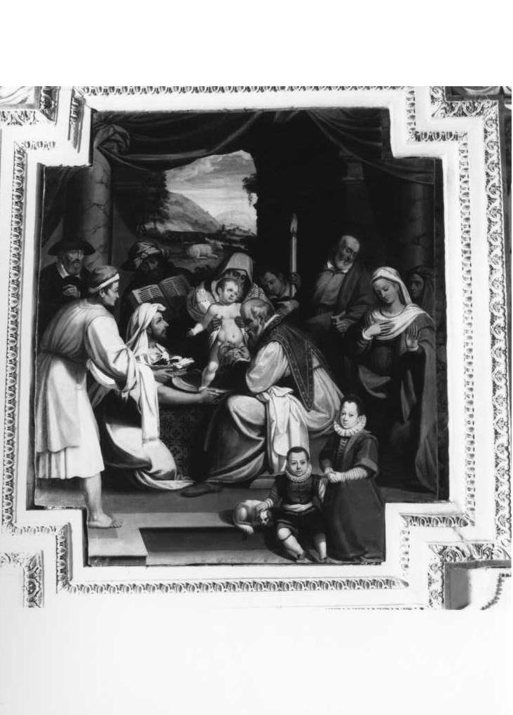 circoncisione di Gesù Bambino (dipinto) di Damiani Felice (fine sec. XVI)