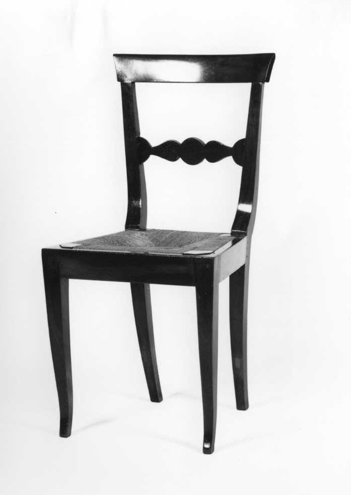 sedia - manifattura marchigiana (fine/inizio secc. XIX/ XX)