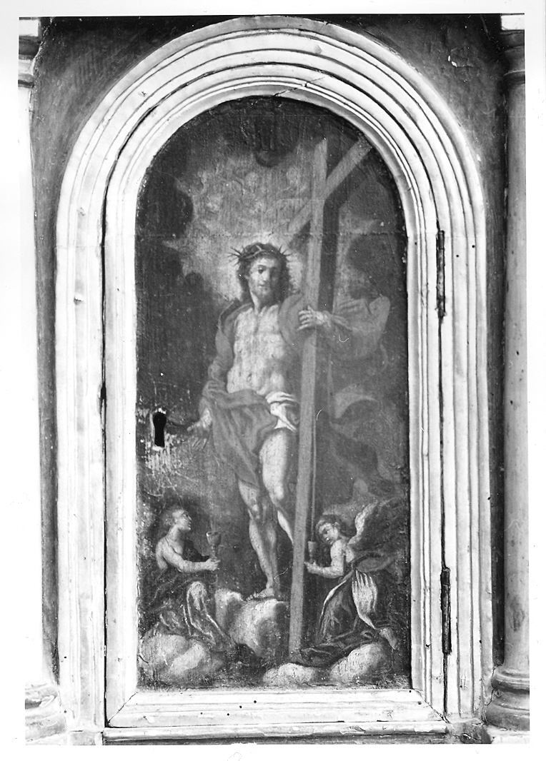 Cristo risorto (sportello di tabernacolo) - ambito marchigiano (sec. XVI)