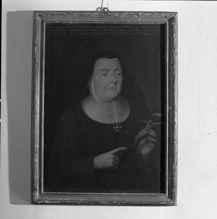 ritratto dell'abbadessa Diomira Semproni (dipinto) di Serafini Francesco (sec. XIX)