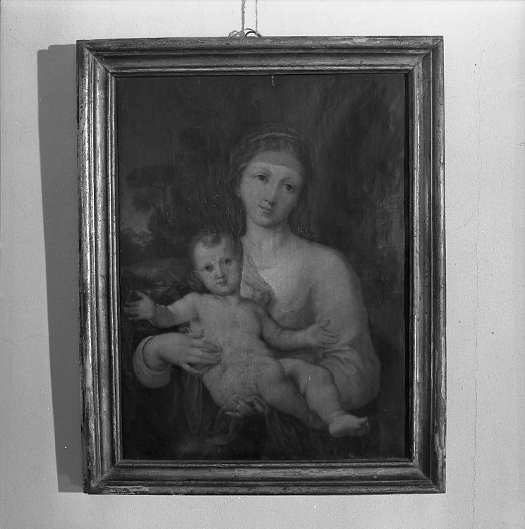 Madonna con Bambino (dipinto) di Lazzarini Giovanni Andrea (seconda metà sec. XVIII)