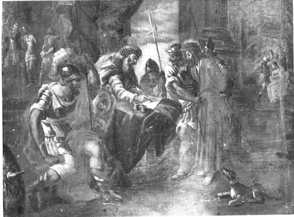 stazione I: Gesù condannato a morte (Via Crucis, elemento d'insieme) - ambito italiano (fine sec. XVIII)
