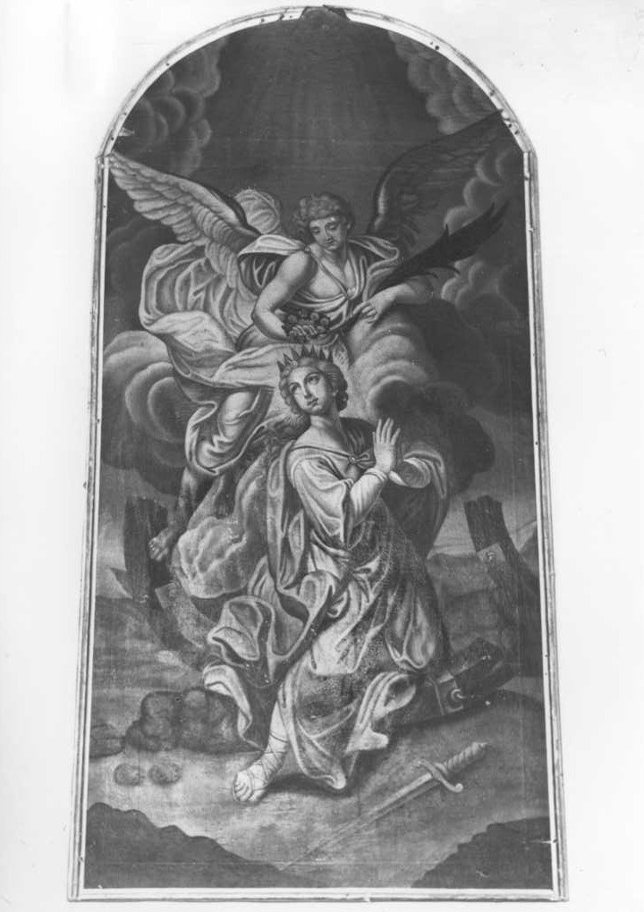 Santa Caterina d'Alessandria (dipinto) di Liozzi Antonio (sec. XVIII)