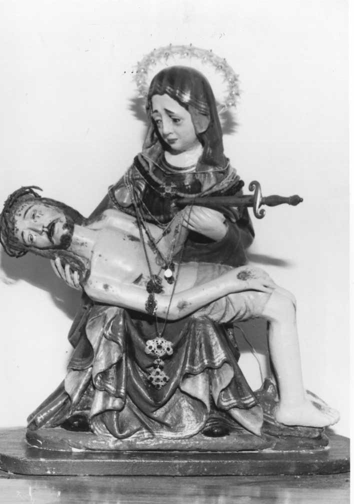 Pietà (gruppo scultoreo) - bottega tedesca (sec. XV)