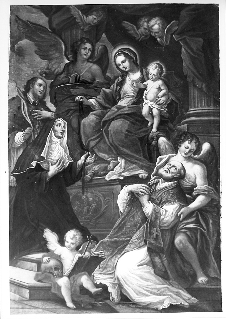 Madonna con Bambino e Santi (dipinto) di Ricci Filippo (sec. XVIII)