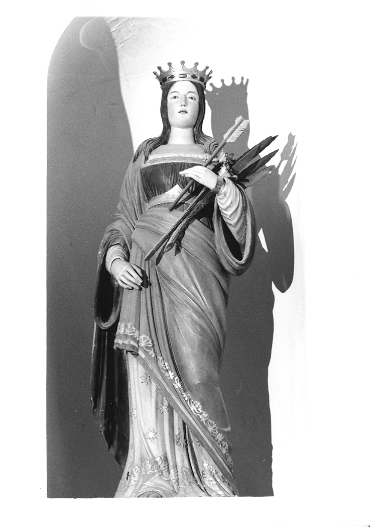 Santa (statua) - bottega marchigiana (sec. XIX)